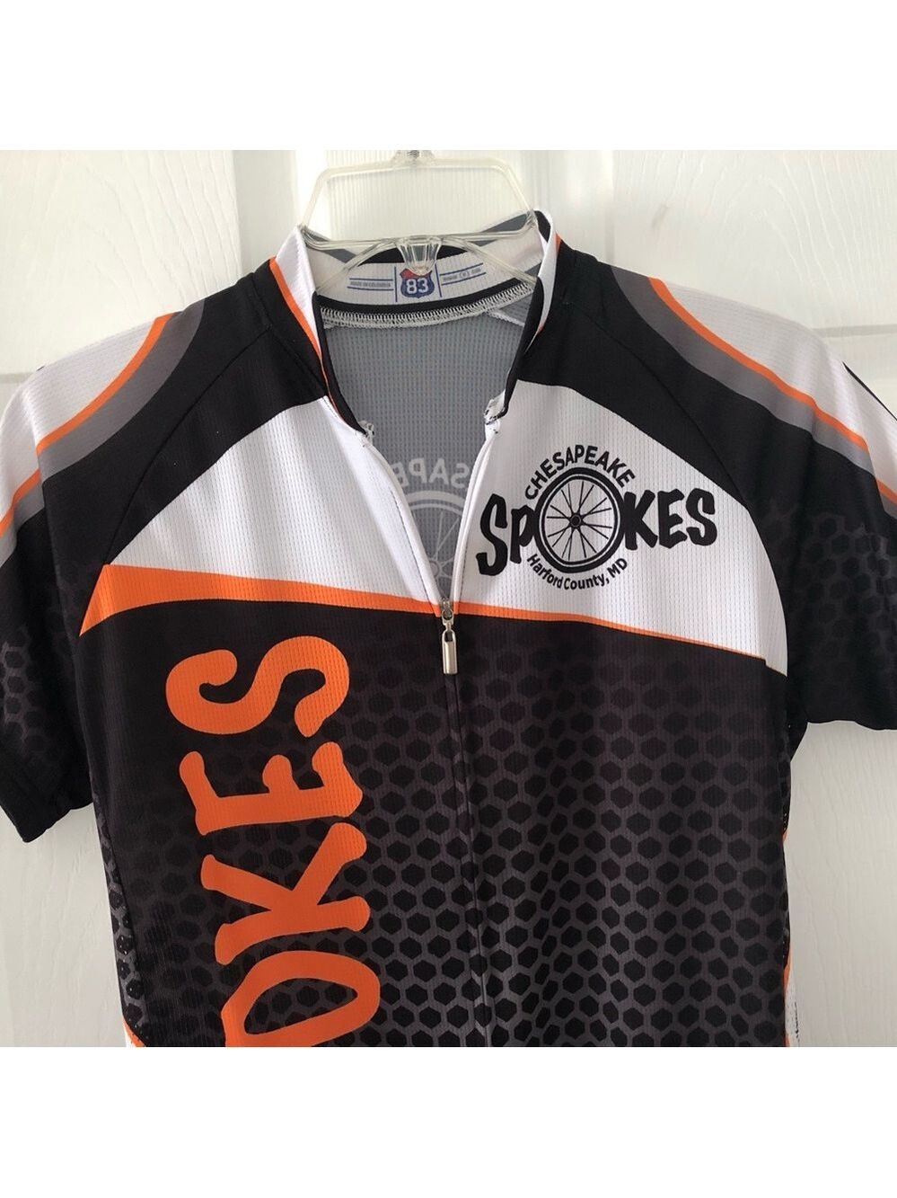 Chesapeake Spokes Women's Cycling Jersey 83 Sportswear Co Size Medium Like New